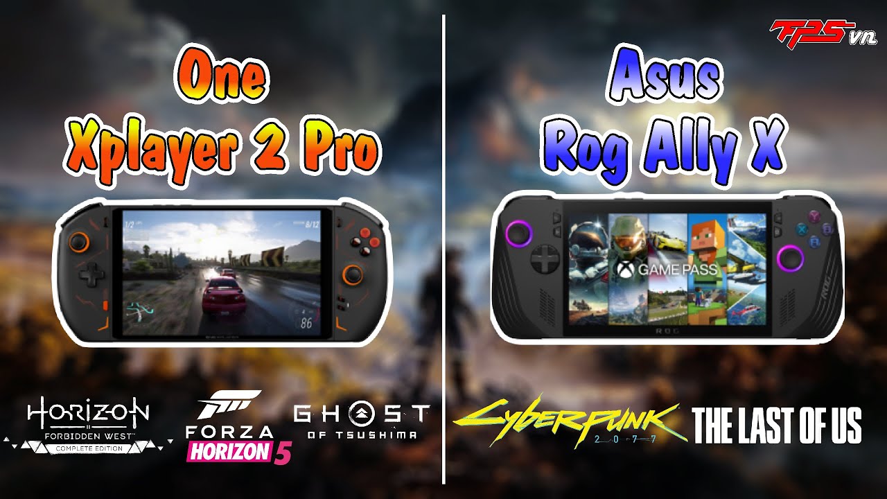 Asus Rog Ally X Vs OneXPlayer 2 Pro (30W 1080p Ultra) - (15W 720p Medium) - (25W 1080p Low)