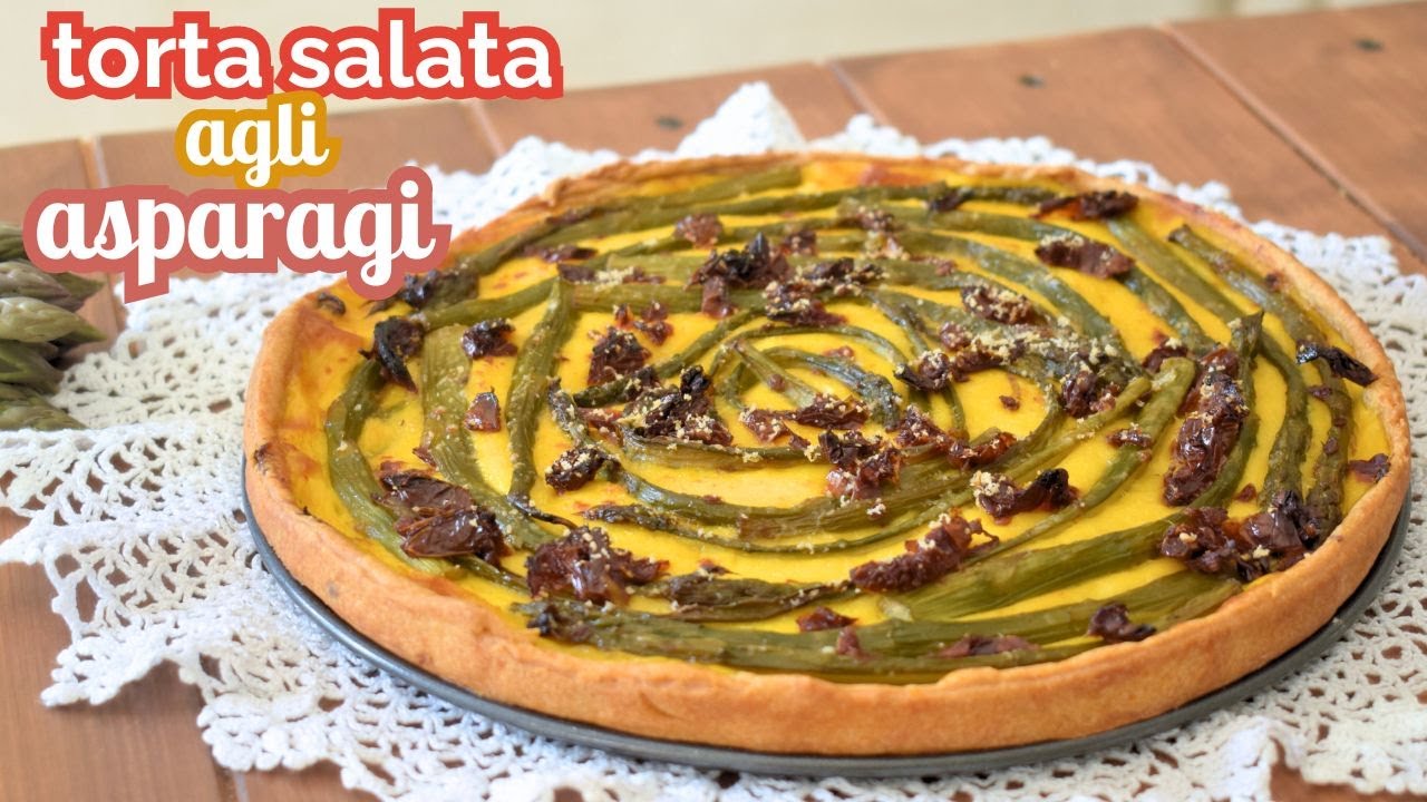 Torta salata agli asparagi - con base di pasta matta FACILISSIMA