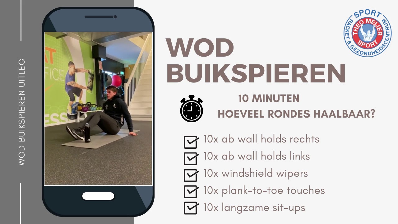 Training@Home - WOD BUIKSPIEREN  UITLEG