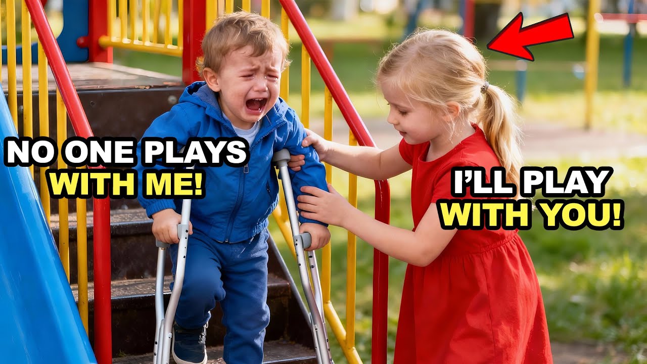 NO ONE WOULD PLAY WITH THE BILLIONAIRE’S PARALYZED SON — UNTIL A LITTLE GIRL SAID, “LET’S PLAY”