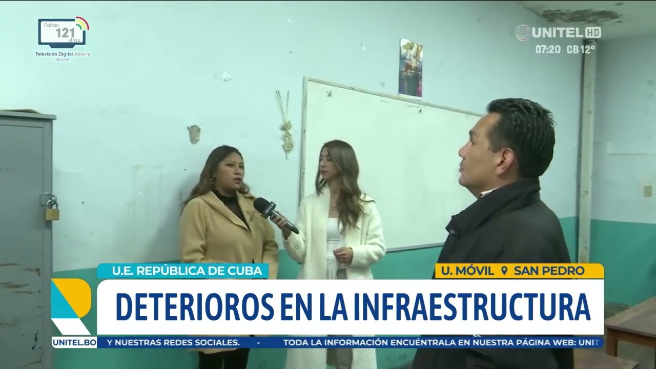 La humedad afecta a la infraestructura de varios colegios en La Paz