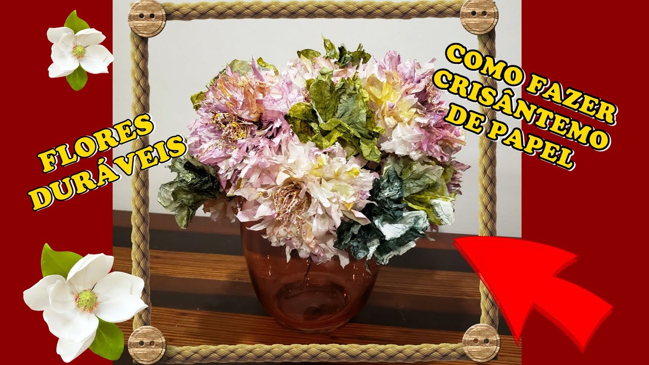 Um belo arranjo floral com crisântemos.