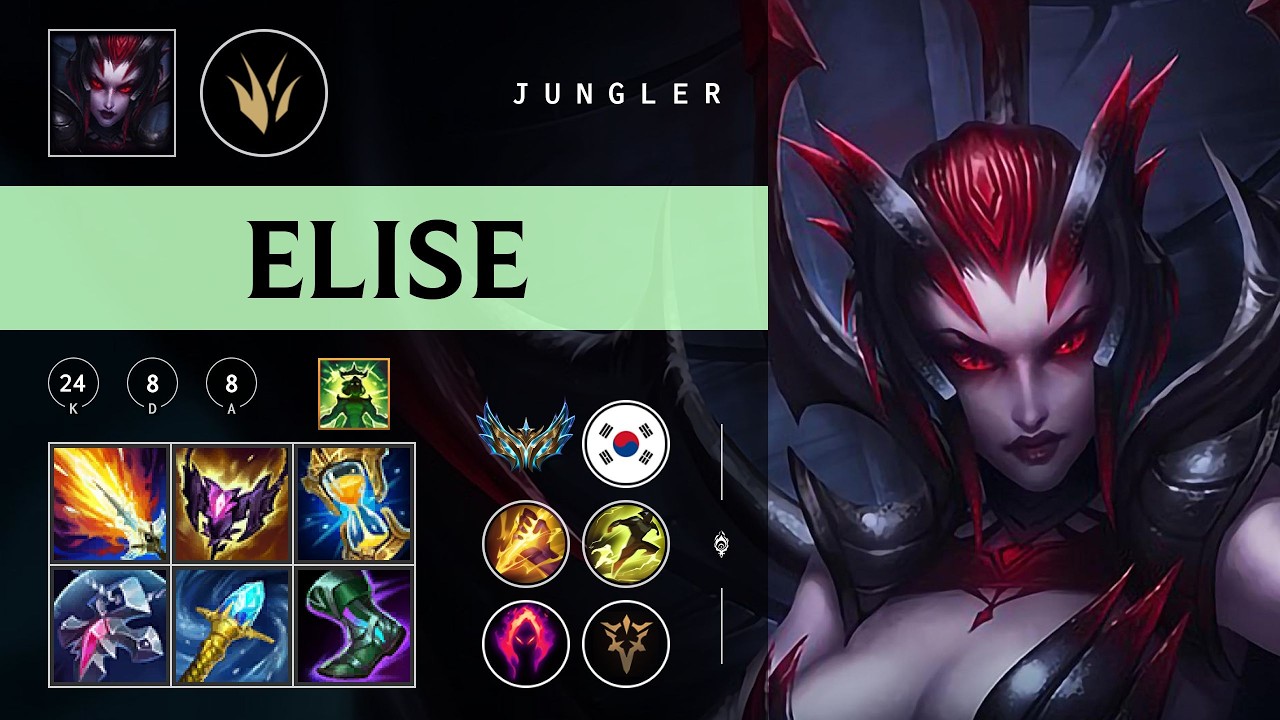 Elise Jungle vs Kha'Zix - KR Challenger Patch 26.04