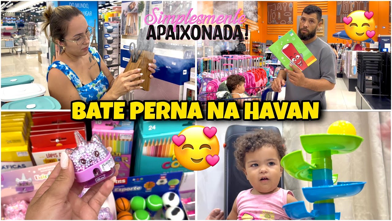 BATE PERNA NA HAVAN / MATERIAL ESCOLAR 2026 / COMPRINHAS UTEIS PARA O LAR 🏠 