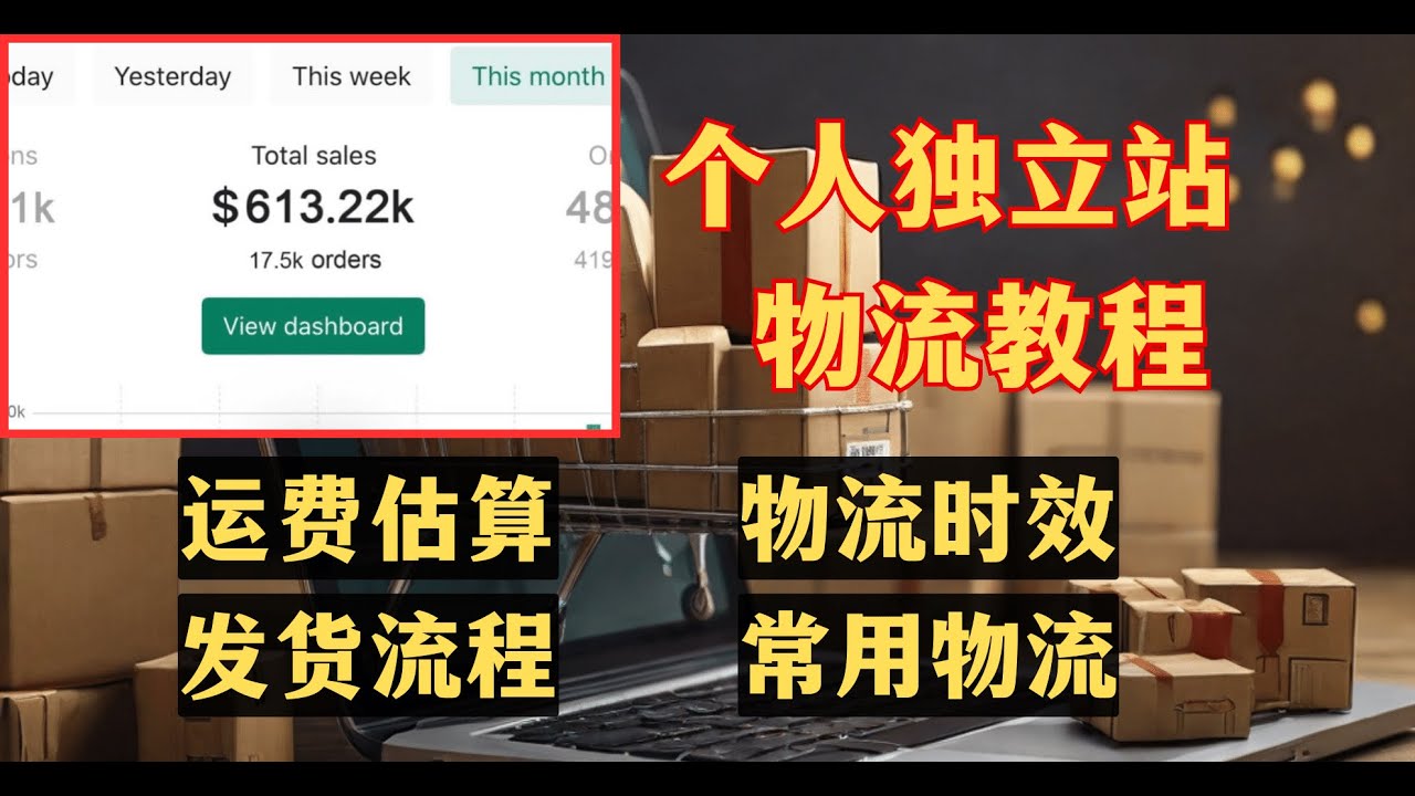 个人独立站如何发货到国外，提前准备哪些信息？关于物流时效，运费估算，常用物流公司，跨境电商物流，独立站和shopify的物流选择