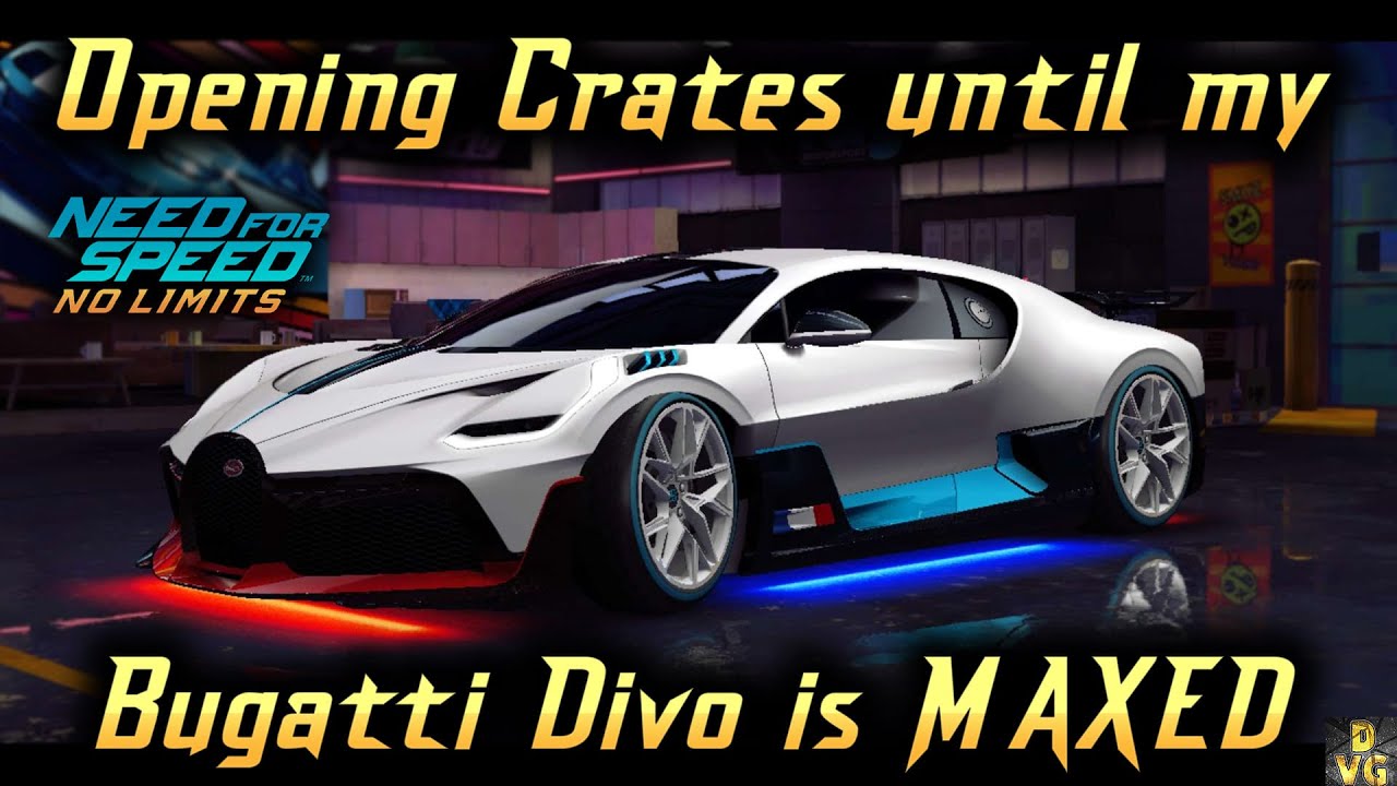 NFS No Limits - Opening Crates until my Bugatti Divo is MAXED