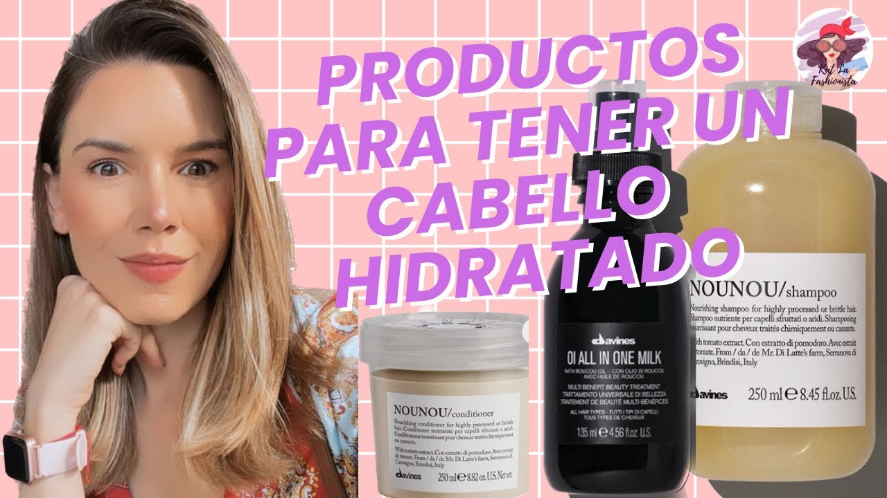 El mejor producto para Hidratar tu cabello es de Davines y es la línea NouNou