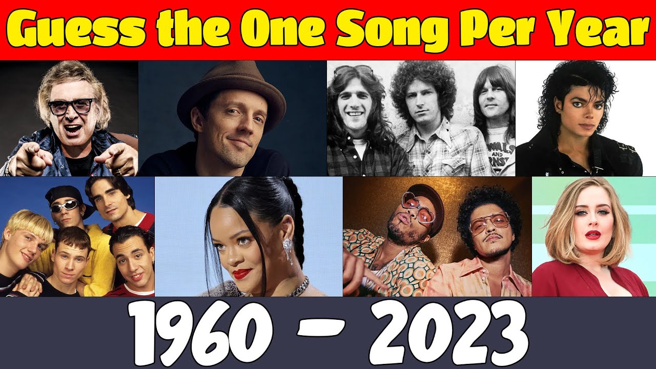 Guess the One Song Per Year 1960 to 2023 | Song Quiz