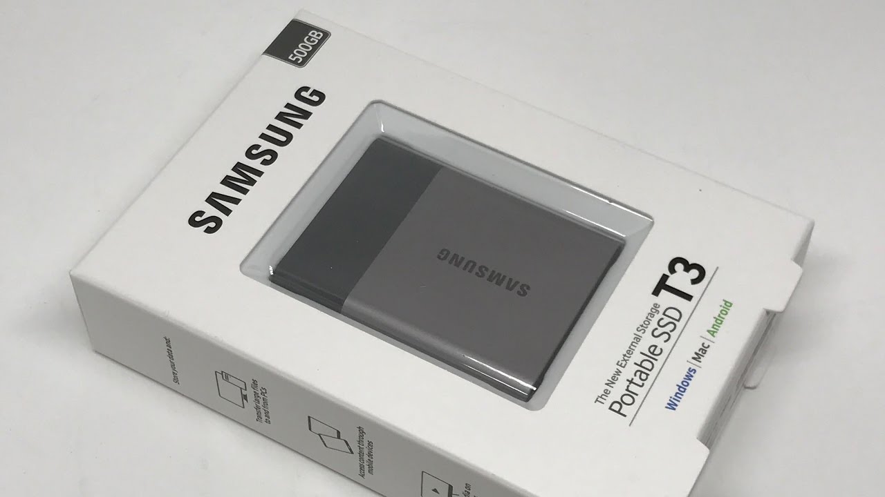 Samsung Portable SSD T3 Unboxing