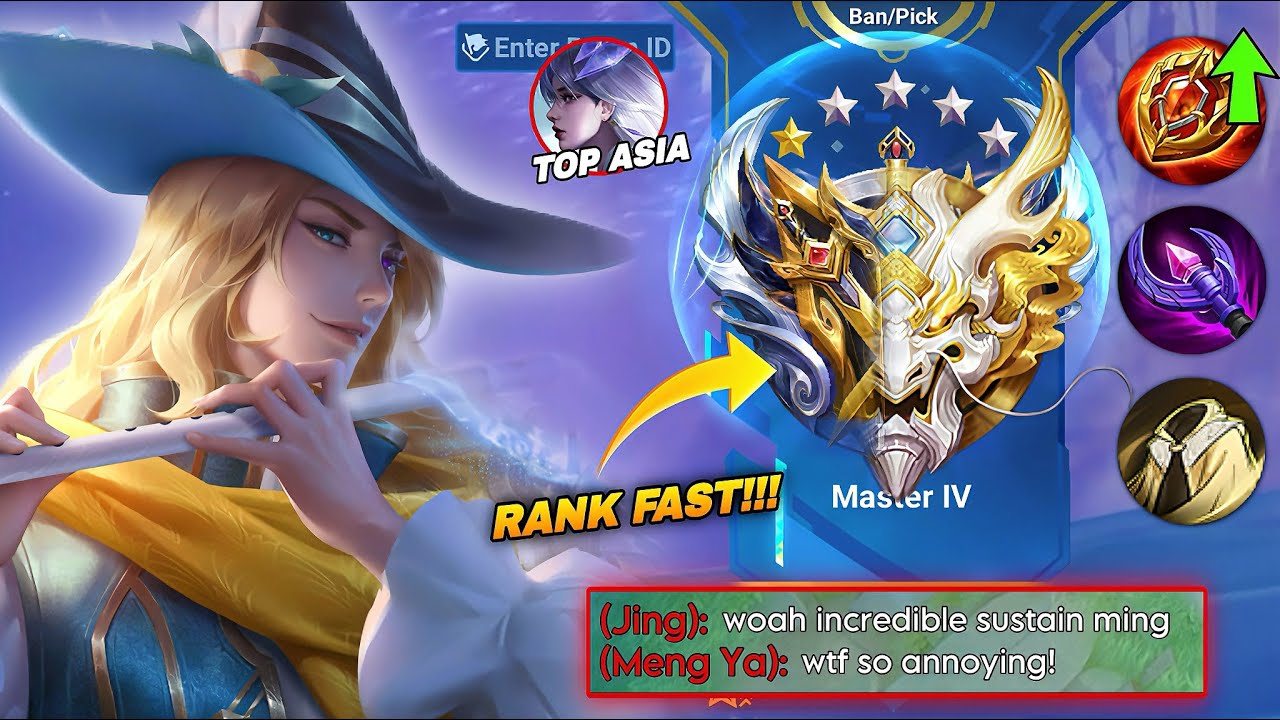 WINNING AGAINST TOP PLAYERS THIS NEW SEASON USING MING IN RANK GAME🔥 | NEW BEST BUILD IN MING | HOK