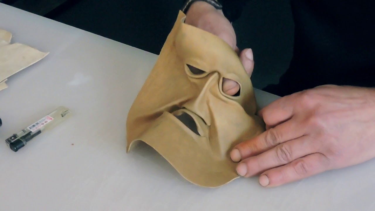 El yapımı deri Mask-Handmade leather mask