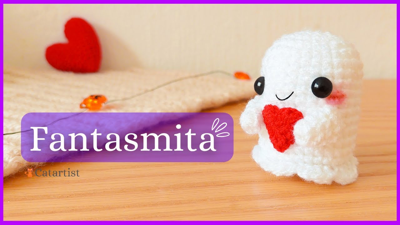 Aprende a tejer AMIGURUMIS paso a paso 🤩 Fantasma Amigurumi 👻❤️ Crochet para PRINCIPIANTES 🤩🧶