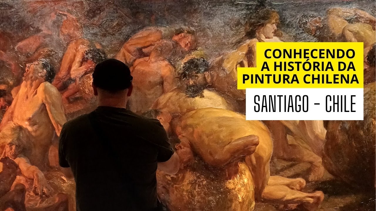 Arte da pintura em Santiago - Chile