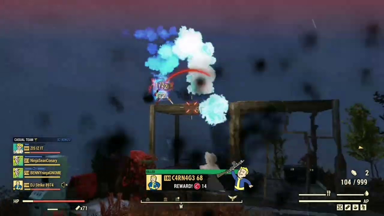 When jumping shots goes wrong - Fallout 76 - DJ Strike