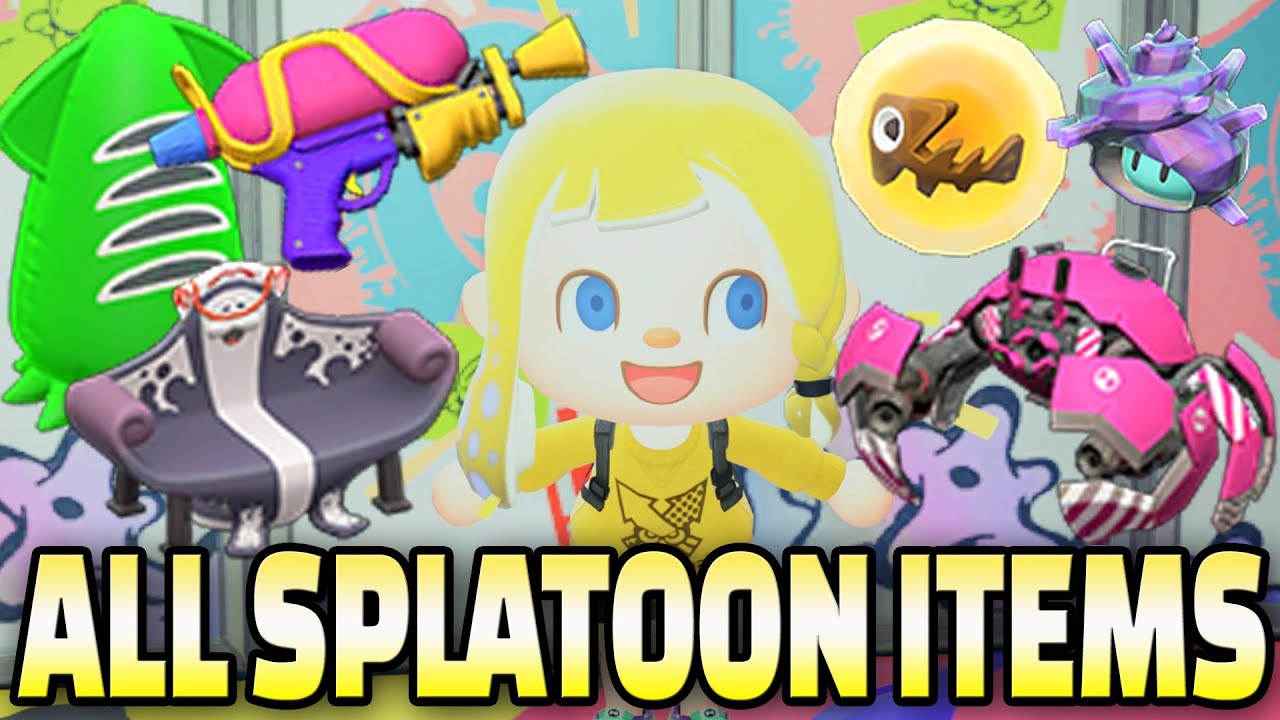 ALL 28 Splatoon Items in ACNH 3.0 & How To Get Them!