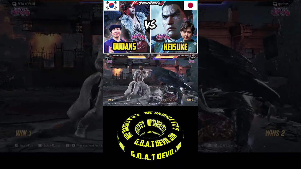 T8- Hype Match - Qudans (Devil Jin) vs. Keisuke (Kazuya) -Tekken 8 Showdown!