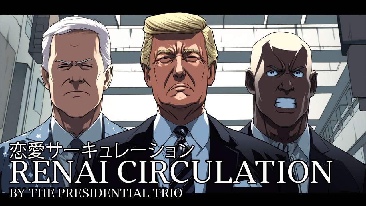 【Presidents Sing】Renai Circulation | 恋愛サーキュレーション 【Sung by Donald Trump, Joe Biden, and Barack Obama】