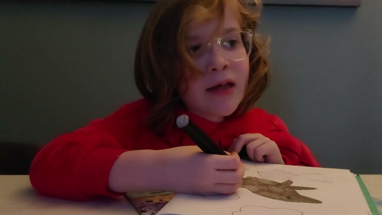 Coloring  a dolphin 