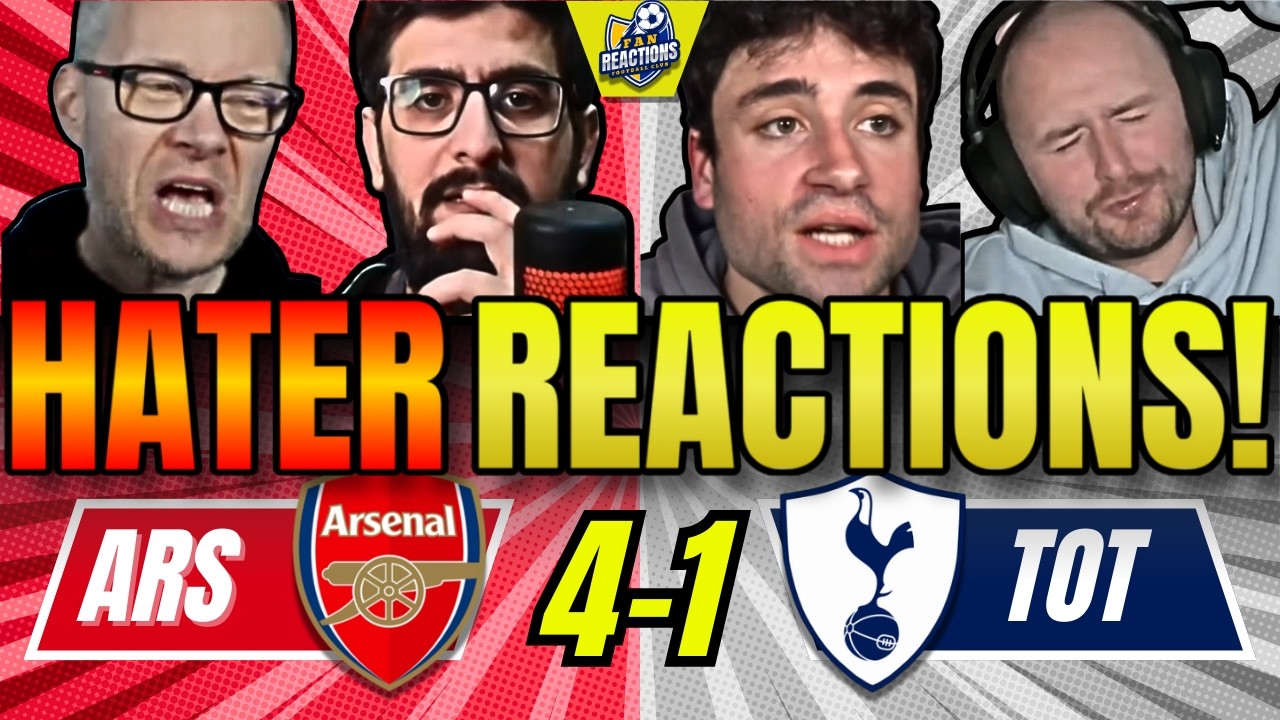 ARSENAL&rsquo;S RIVALS & HATERS REACTIONS TO ARSENAL 4-1 SPURS! PREMIER LEAGUE FAN REACTIONS