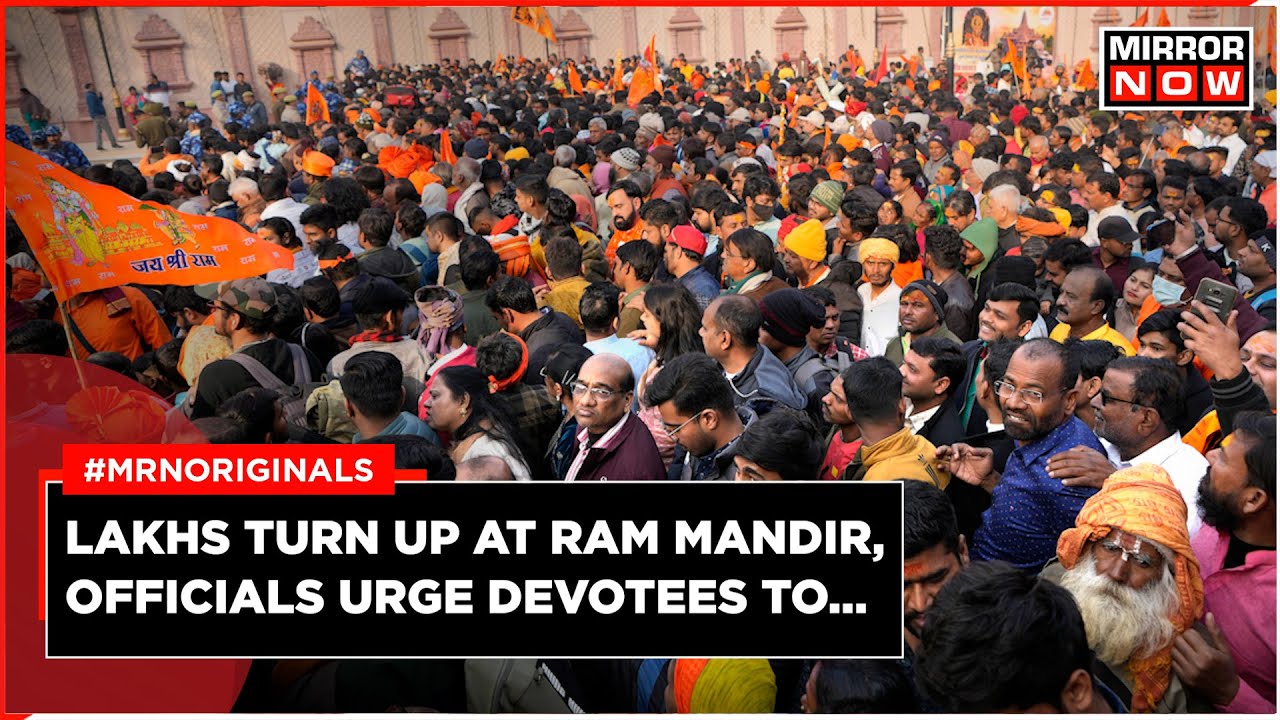 Ayodhya Ram Mandir | Massive Crowd In Ayodhya, Lakhs In Queue To Visit Ram Mandir | Ram Temple