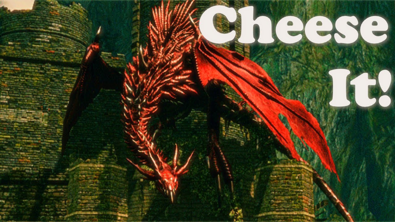 Dark Souls - Easy and Stress-free Melee Cheese for Hellkite Wyvern