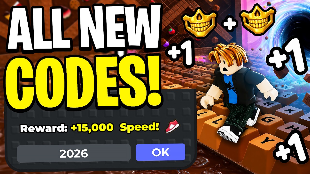 *НОВЫЕ* ВСЕ РАБОЧИЕ КОДЫ ДЛЯ +1 SPEED KEYBOARD ESCAPE ИЮЛЬ 2026! КОДЫ ДЛЯ ROBLOX SPEED KEYBOARD E...