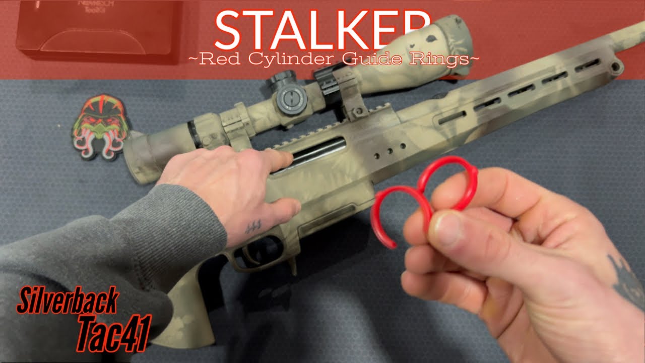 Stalker Red Cylinder Guide Rings *smooth bolt pull* (Silverback Tac41)