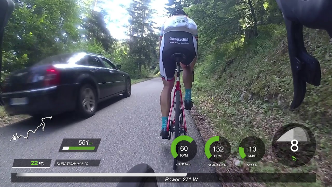 Cycling POV of climb to Grand Ballon via Geishouse