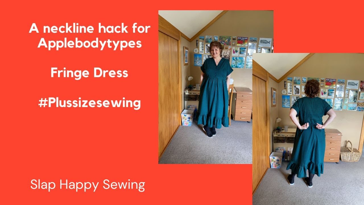 Apple body type top alteration and the Chalk and Notch Fringe Dress