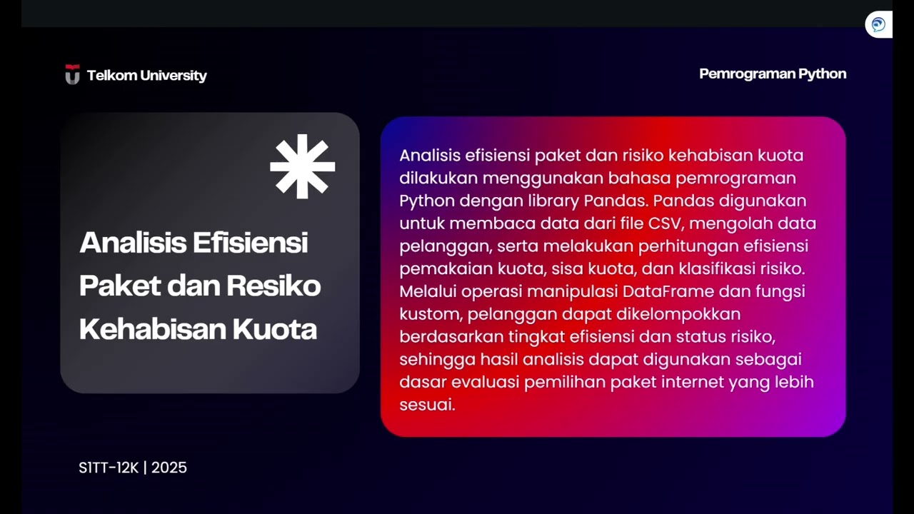 Analisis Data Penggunaan Kuota Internet Bulanan dengan Python & Pandas