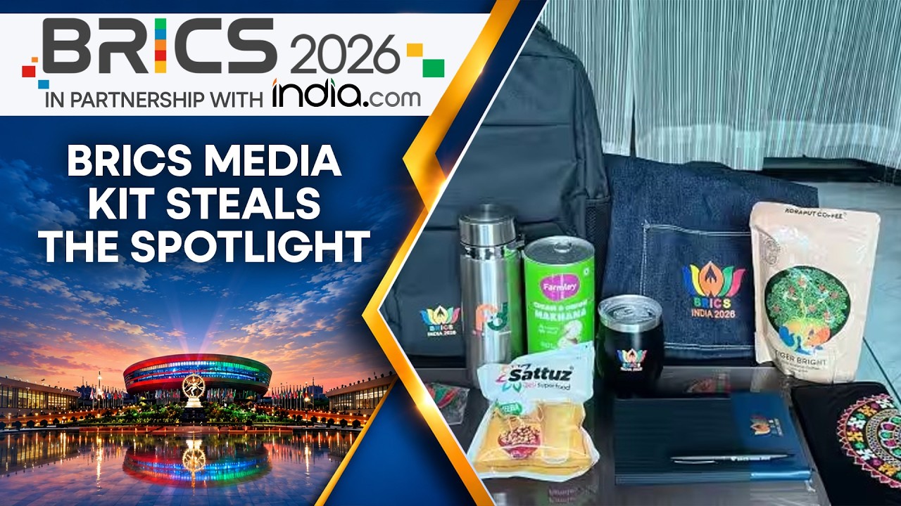 The 'India Story' Unboxed: Unique BRICS 2026 Media Kit Steals the Spotlight in New Delhi | WION