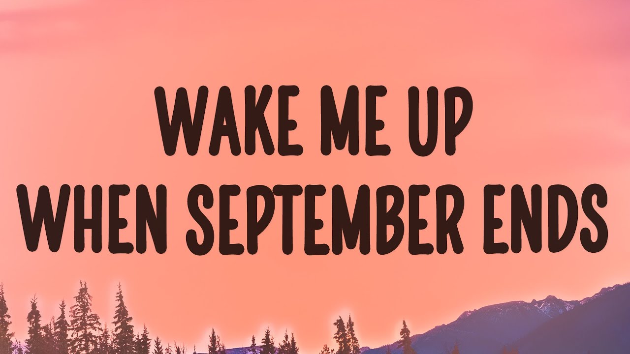 Green Day - Wake Me Up When September Ends (Lyrics)
