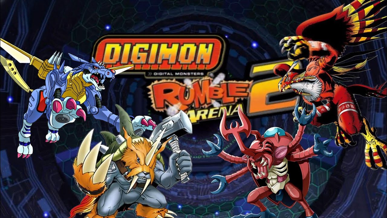 Digimon Rumble Arena 2 : Tampilan Digimon : Gabumon, Gomamon, Tentomon & Piyomon