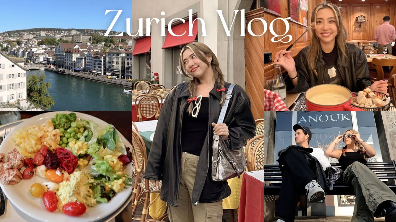 【スイスVlog】物価が高すぎるスイスでの3日間🇨🇭🍫 チーズフォンデュ/カフェ/街散策