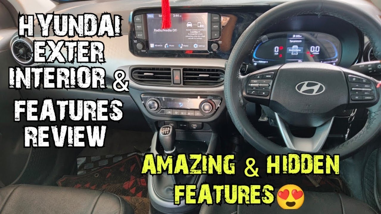 Hyundai Exter Interior & Features review amazing & hidden features 