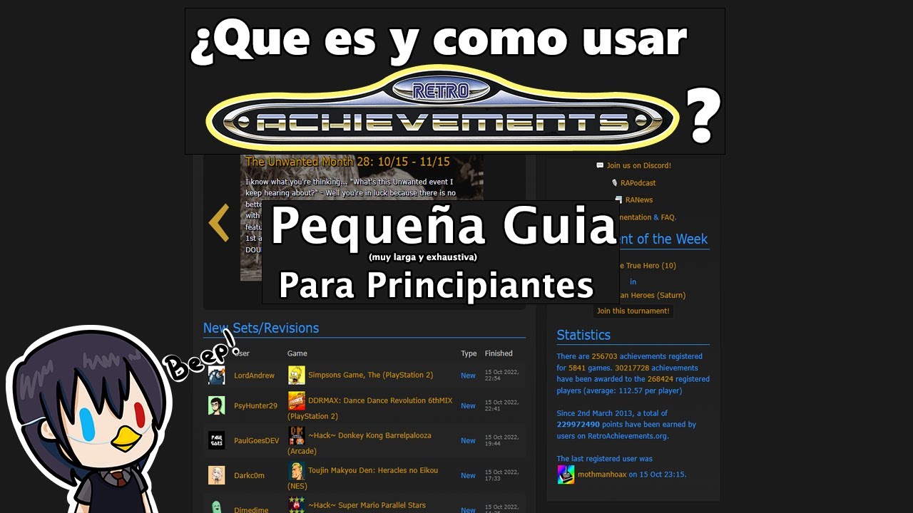¿Qué es RetroAchievements y como se usa? (Guía Exhaustiva) | Desbloquea Logros en Juegos Antiguos