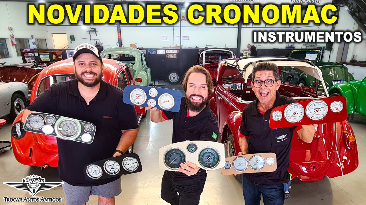 Quer personalizar o painel do seu Fusca? Veja os novos modelos de instrumentos da linha Cronomac!