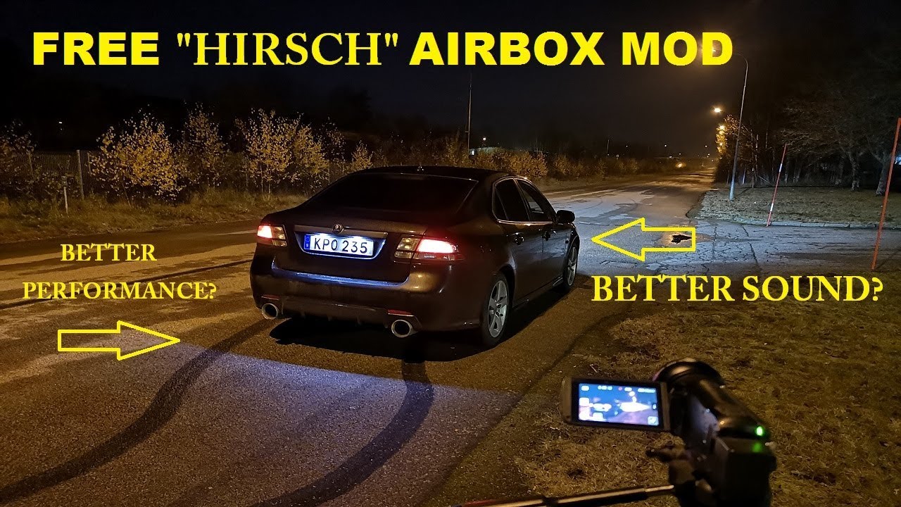 SAAB 9-3 HIRSCH AIRBOX MOD. FREE! DIY!
