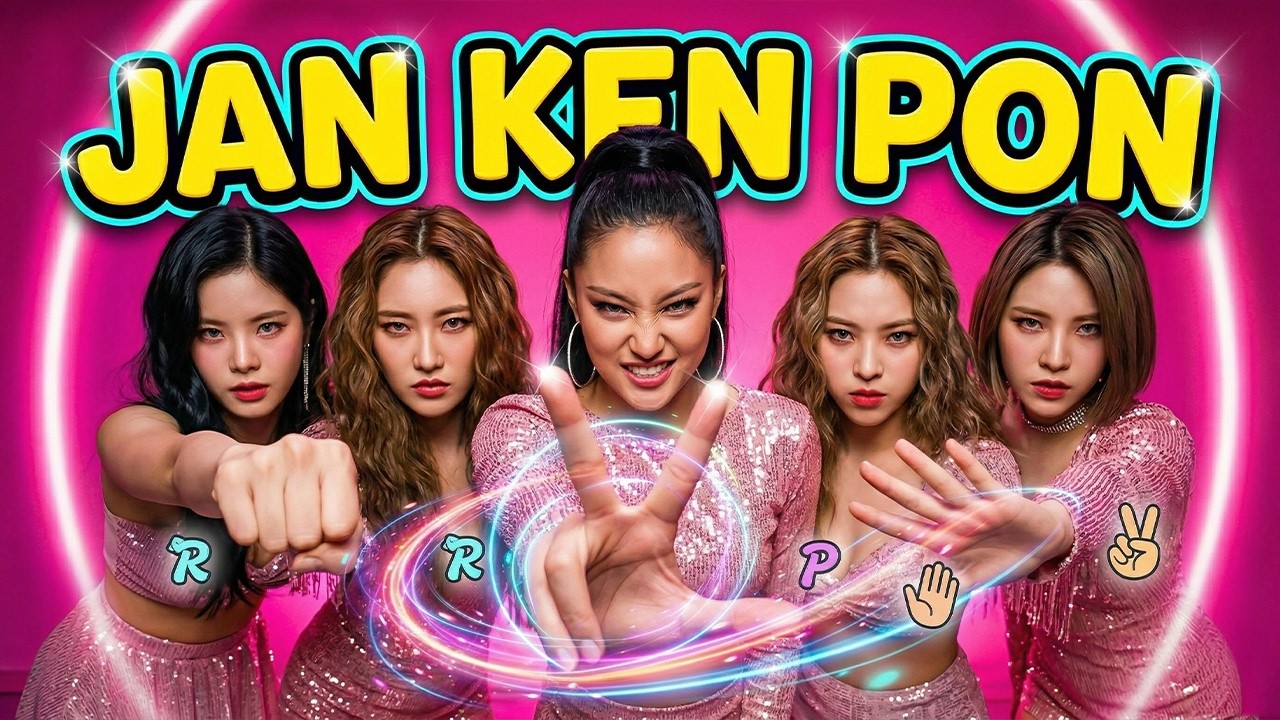 Jan Ken Pon – Rock Paper Scissors | AI Dance Music Video