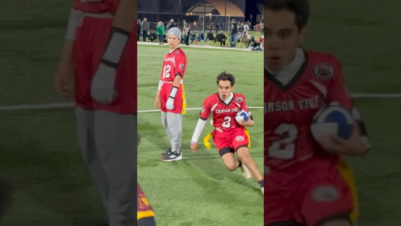 RB goes 1 vs 6 for the touchdown 😱🏈 #flagfootball #football #sports #fnl #highlights #touchdown