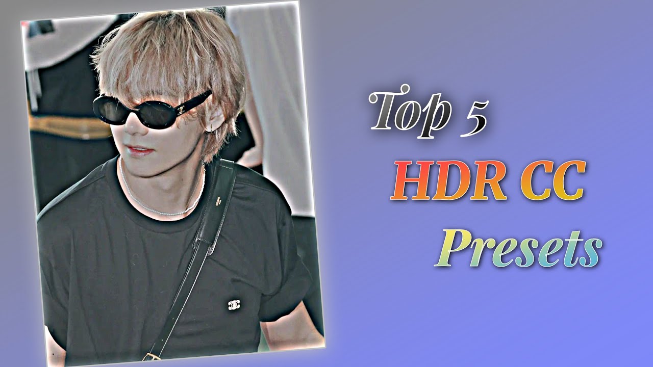 TOP 5 SHARPEN HDR CC PRESETS 🔥 ALIGHT MOTION 4K || TOP 5 CC PRESETS PACK