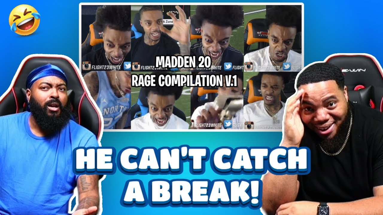 CLUTCH GONE ROGUE РЕАКЦИЯ НА КОМПИЛЯЦИЮ MADDEN 20 RAGE V.1 от FlightReacts