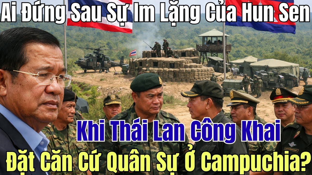 Ai Đứng Sau Sự Im Lặng Của Hun Sen Khi Thái Lan Công Khai Đặt Căn Cứ Quân Sự Ở Campuchia?