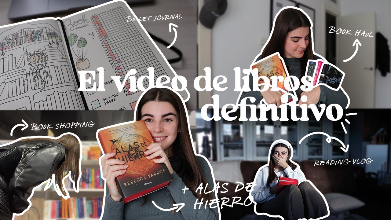 El video de libros DEFINITIVO + ALAS DE HIERRO🌷 | Vlog (book haul, book shopping, reading vlog,...)