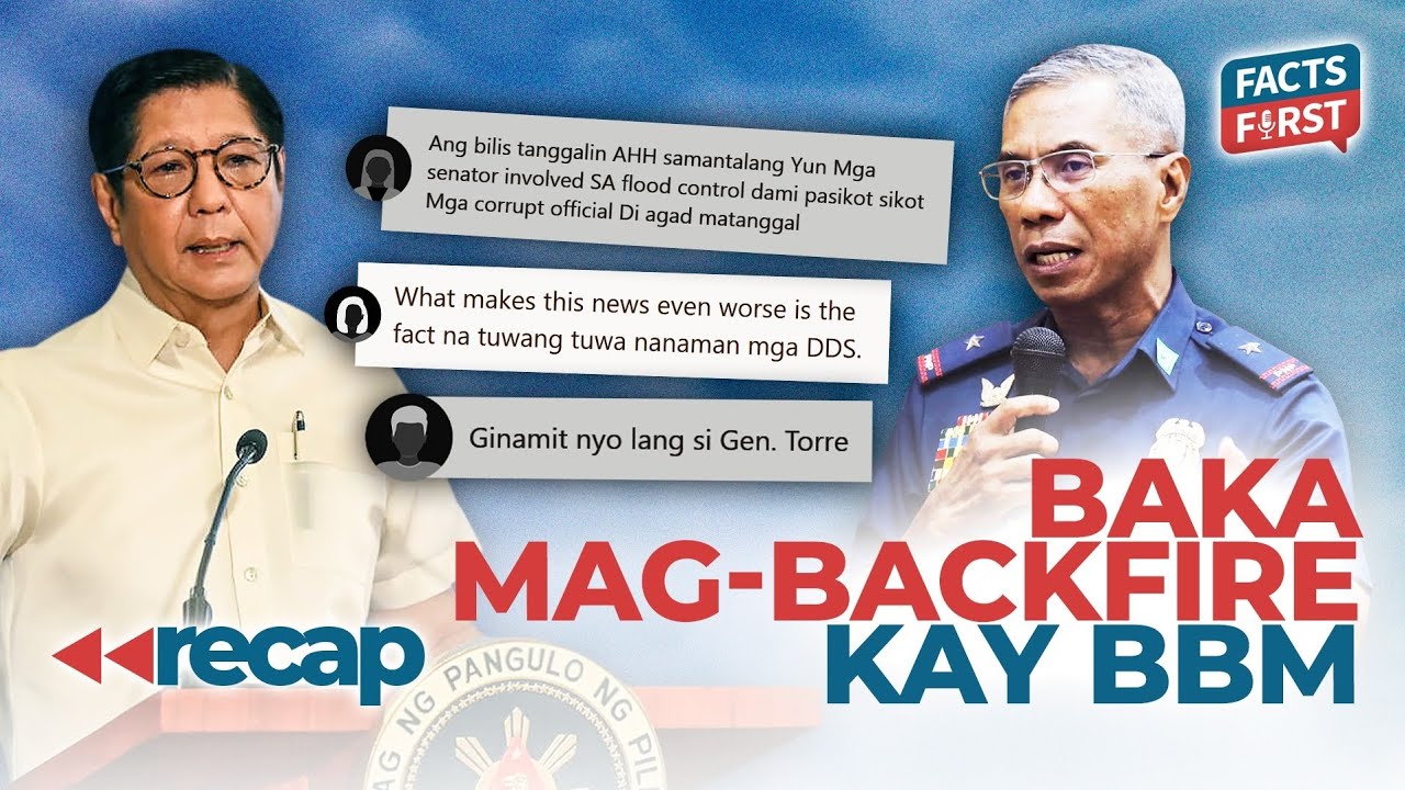 Wrong move o tama lang ang  pagsibak kay Gen. Torre?