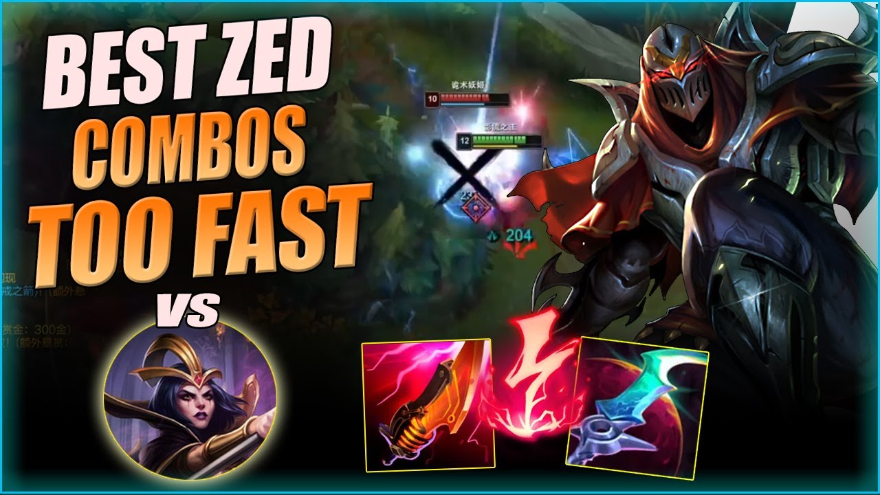 FANREN ZED - BEST ZED COMBOS IS TOO FAST | ZED VS LEBLANC