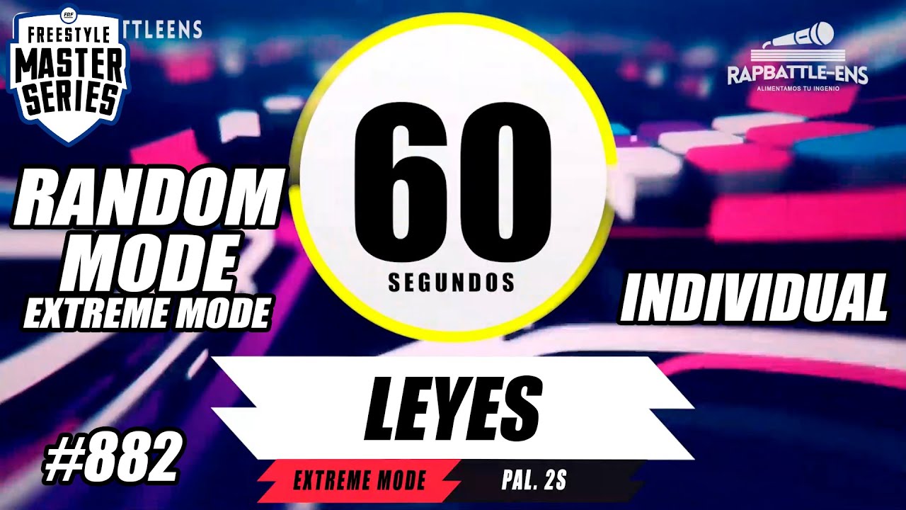 🎤 FORMATO FMS INDIVIDUAL 🔥 Base de Rap Para Improvisar | EJERCICIO FREESTYLE | RAPBATTLE-ENS #882