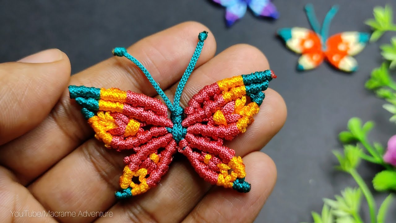 DIY Macrame butterfly