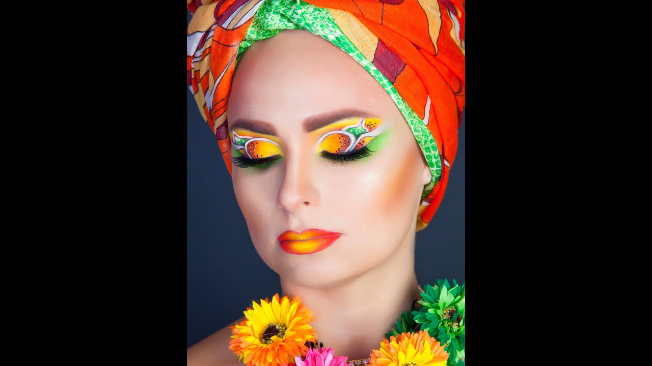 Rainbow fantasy makeup