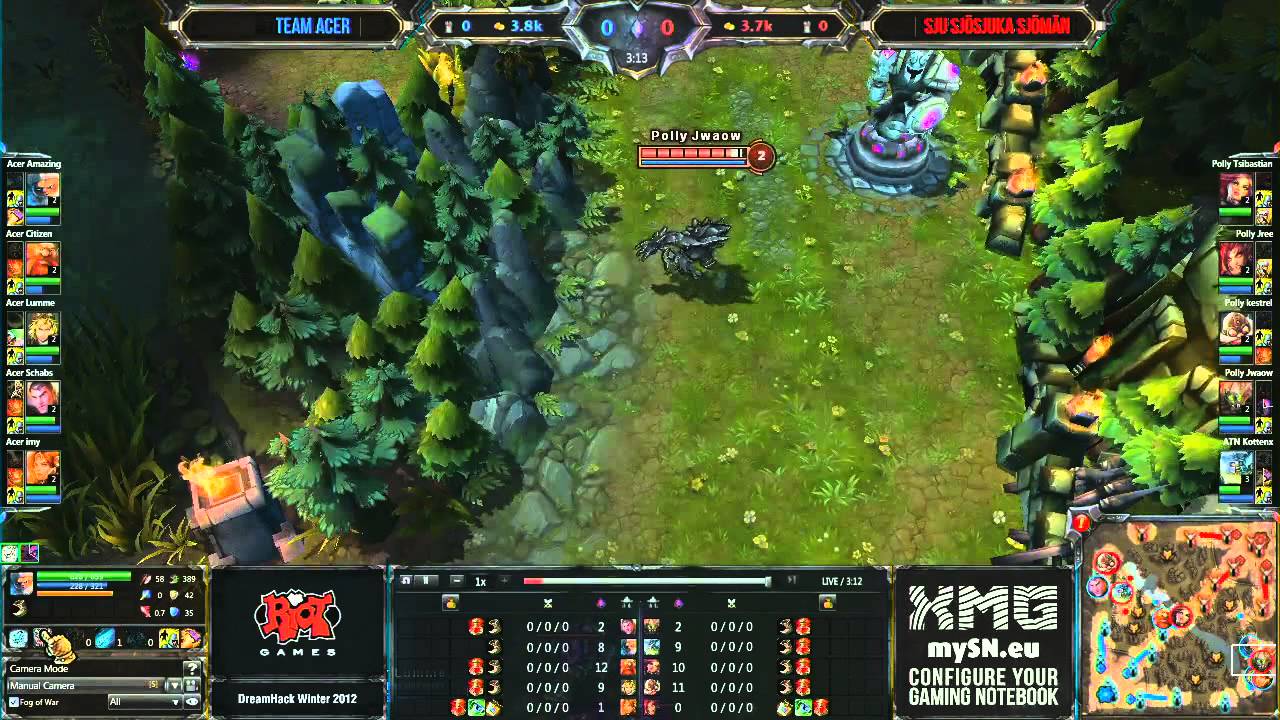 LoL Dreamhack Team Acer vs SSS (Game 1/1)